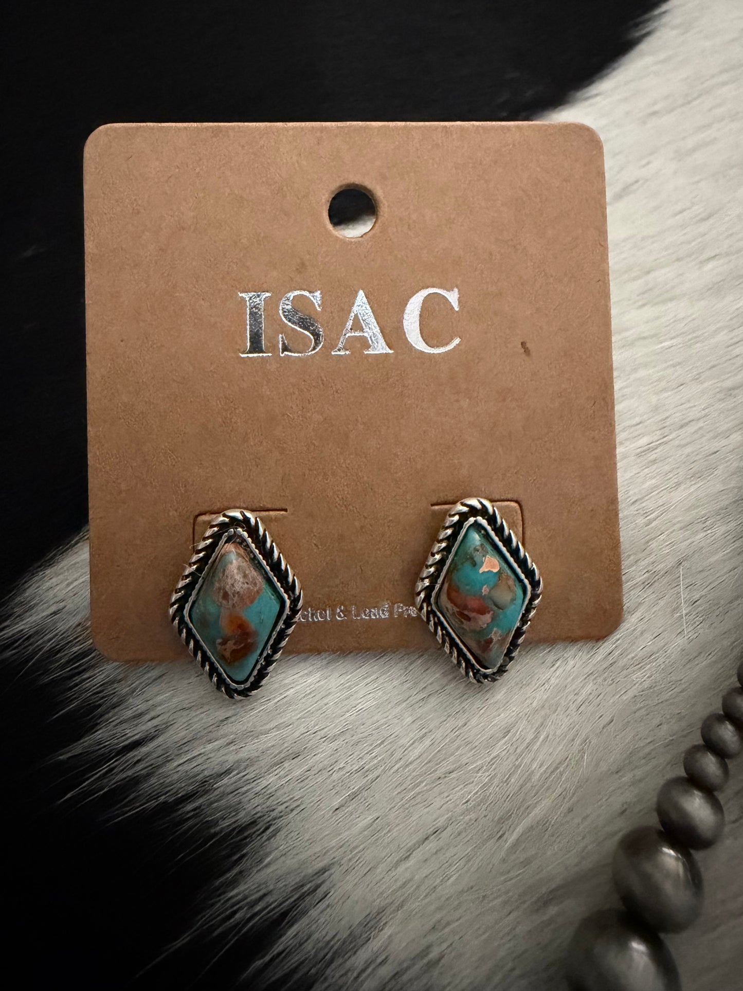 Diamond Gemstone Stud Earrings