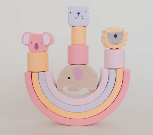 Pink Animal Stacking Set