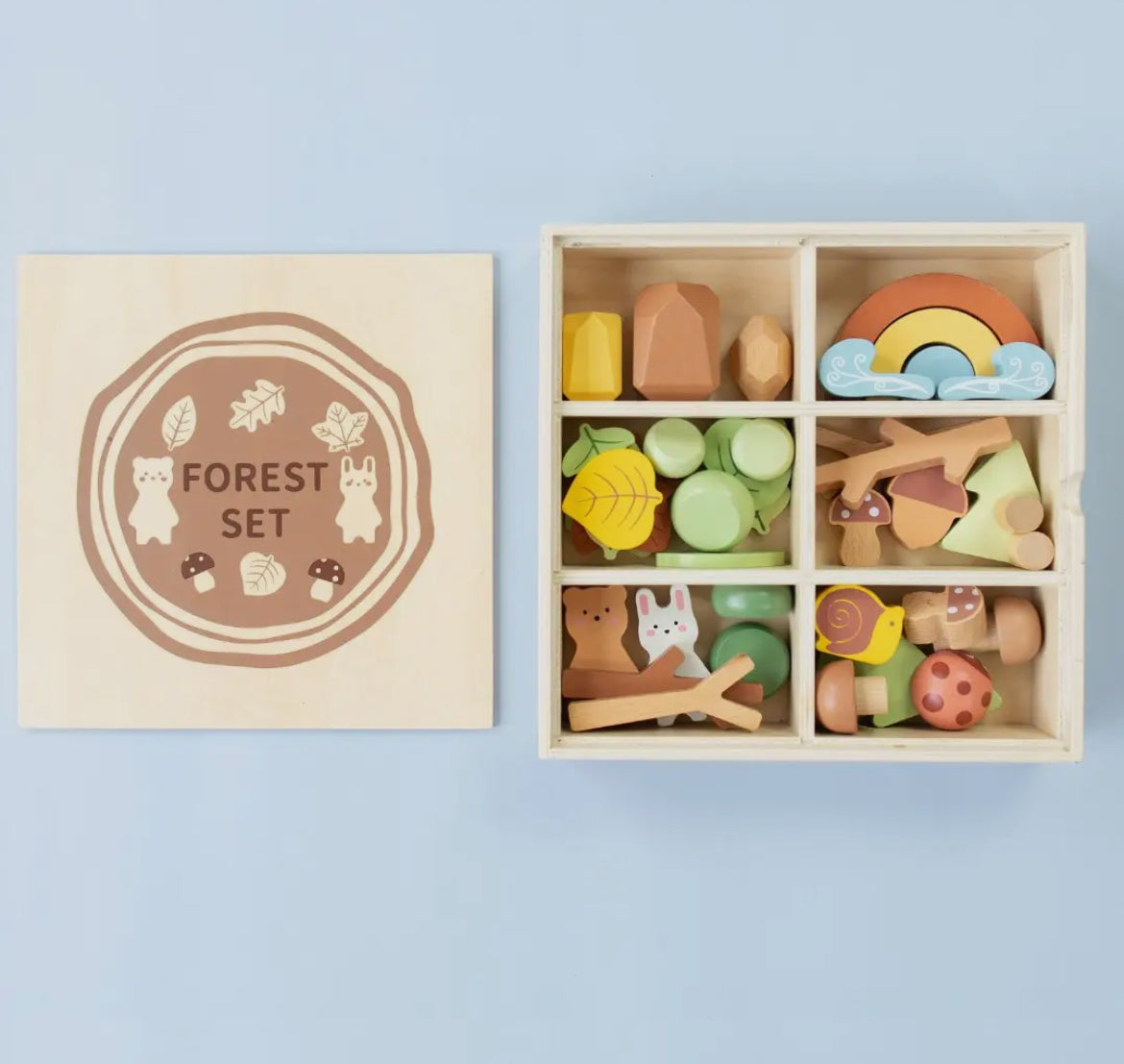 Wooden Forest Sensory Bin