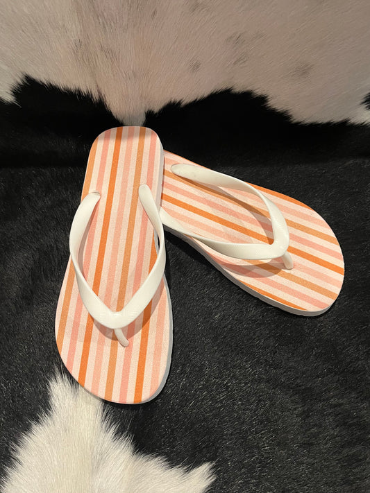 Punchy Spring Serape Flip Flops