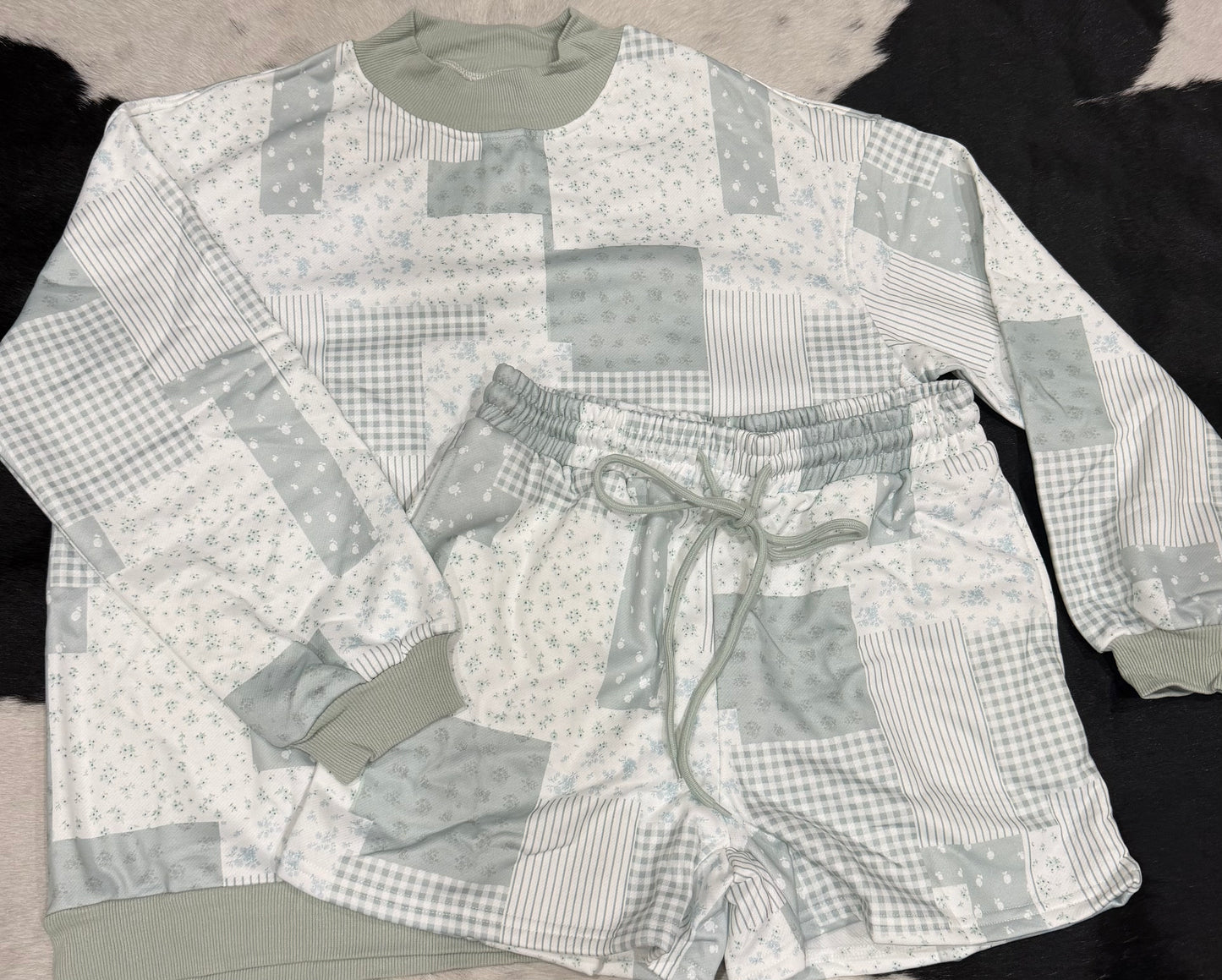 Green Patchwork Set