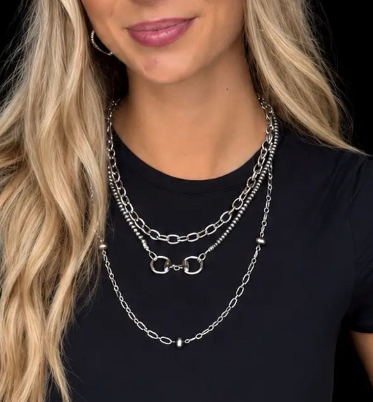 Navajo Necklace with Bit Pendant