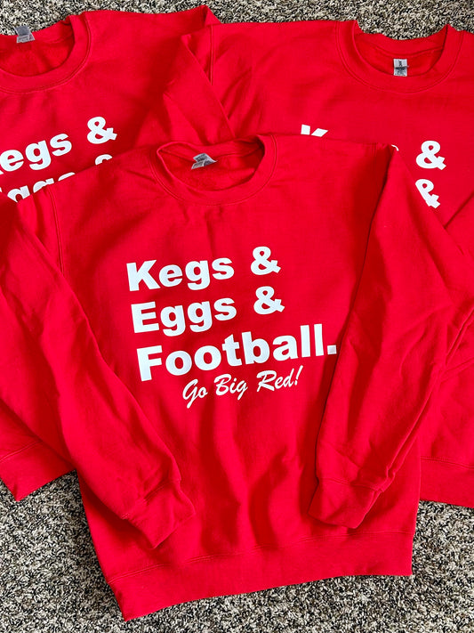 Kegs & Eggs & Football Crewneck