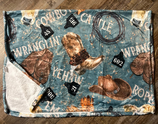 Kid's Cowboy Blanket