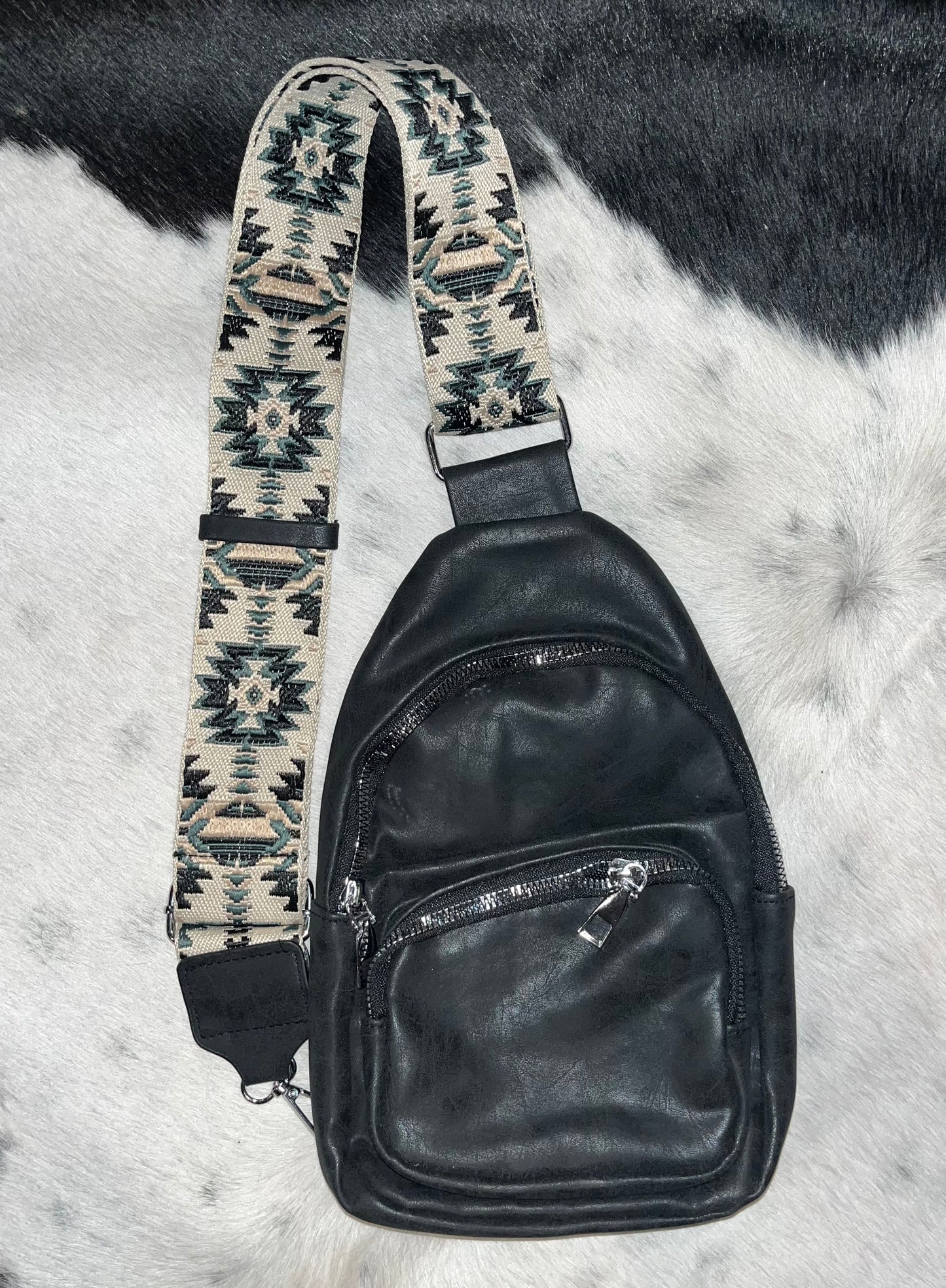 Ali Guitar Strap Black Sling Bag