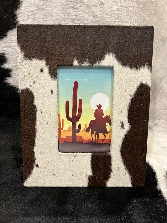 Cowhide Photo Frame