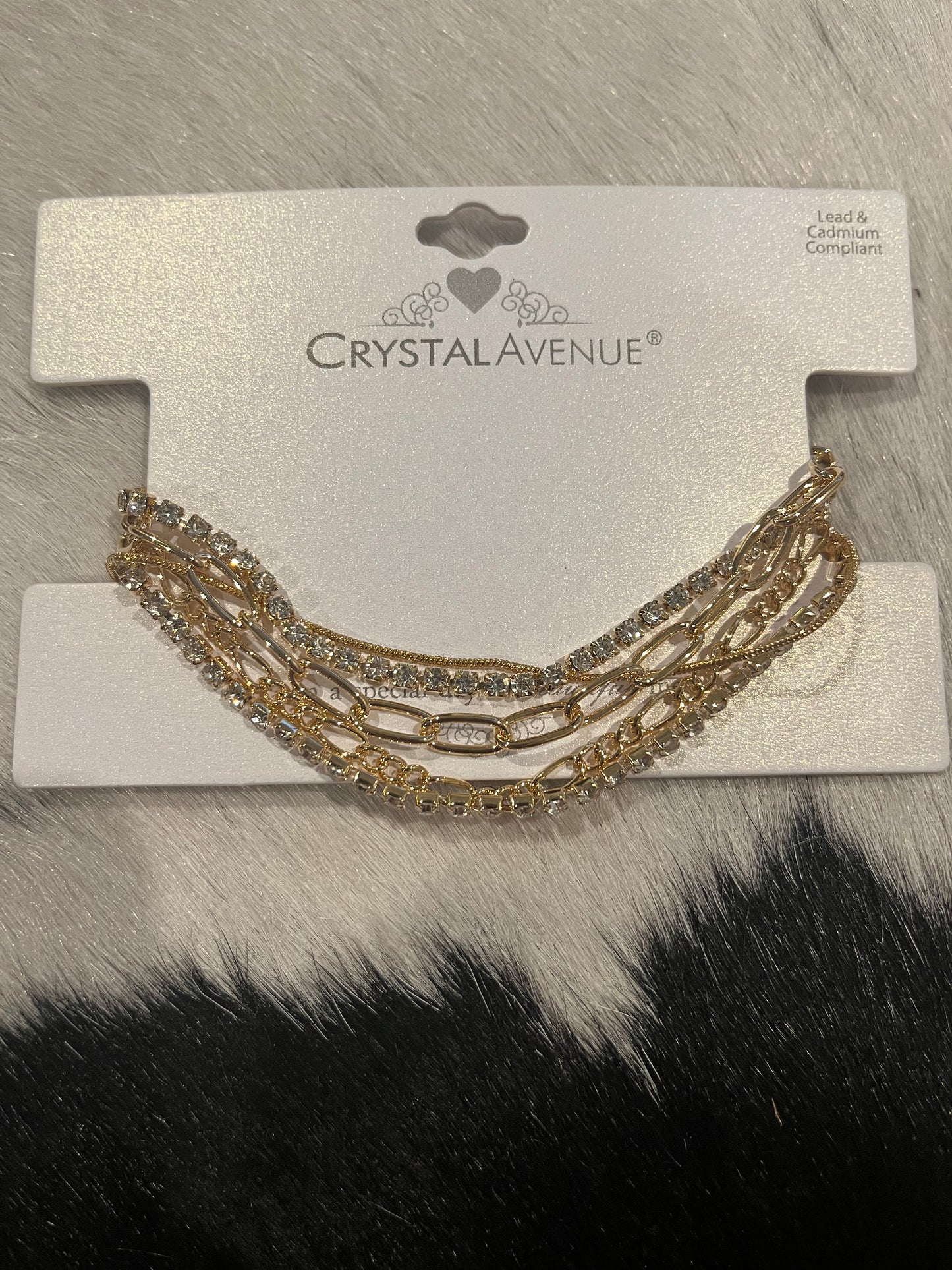 Krystal Ave Alluring Goldtone Bracelet