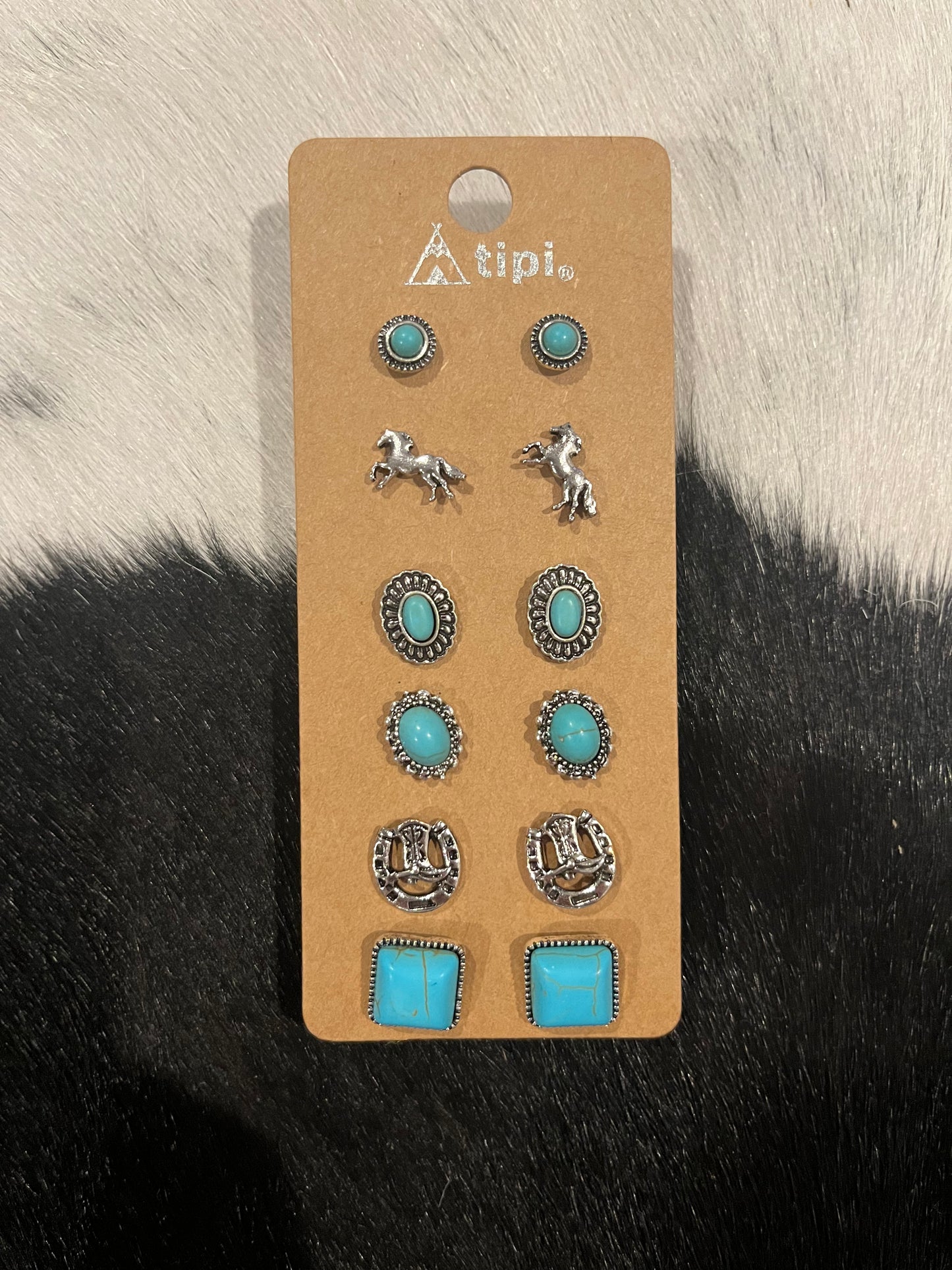 Reno Rodeo Stud Earring Set