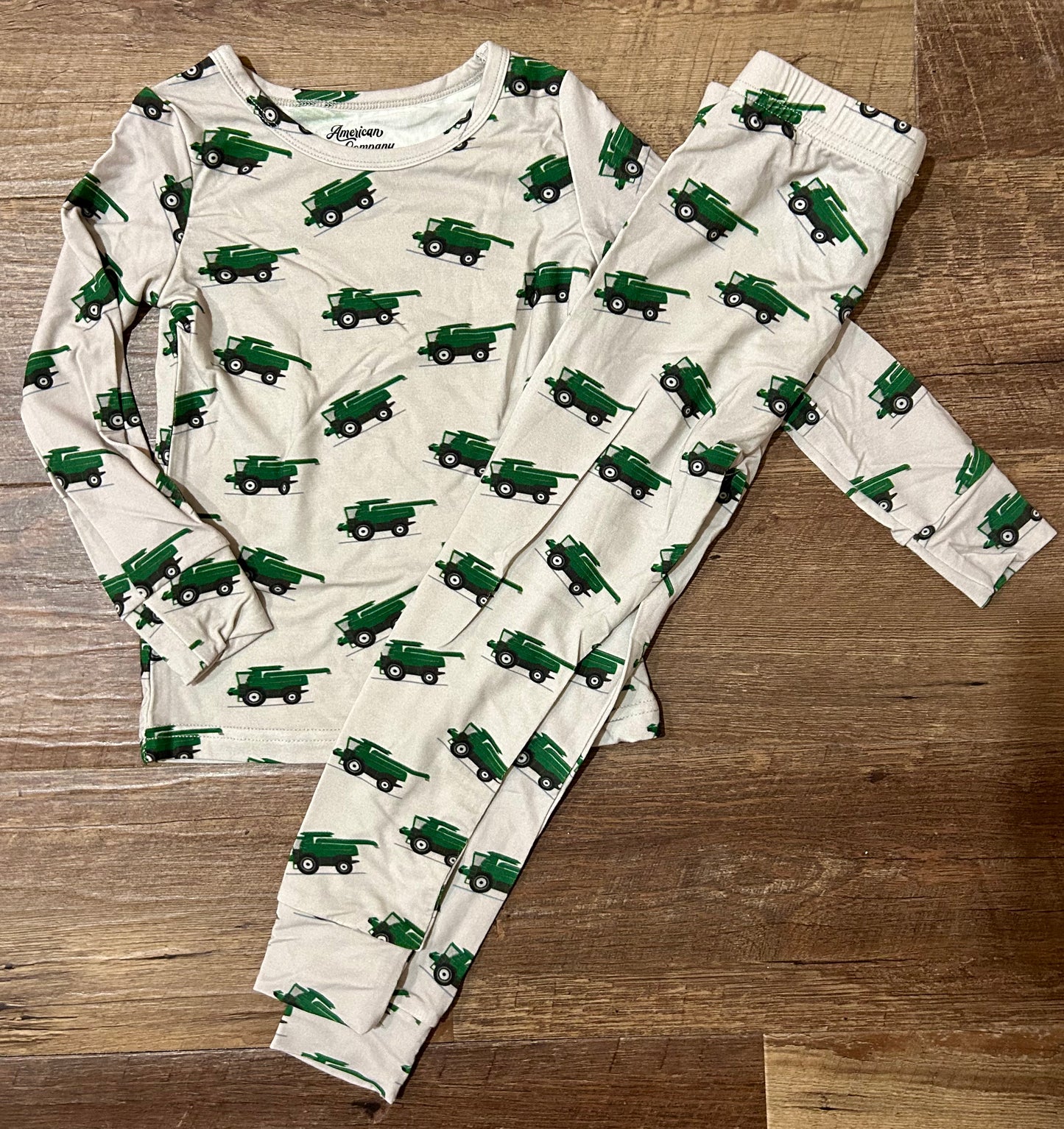 Bamboo AFC Green Combine Toddler Pajamas