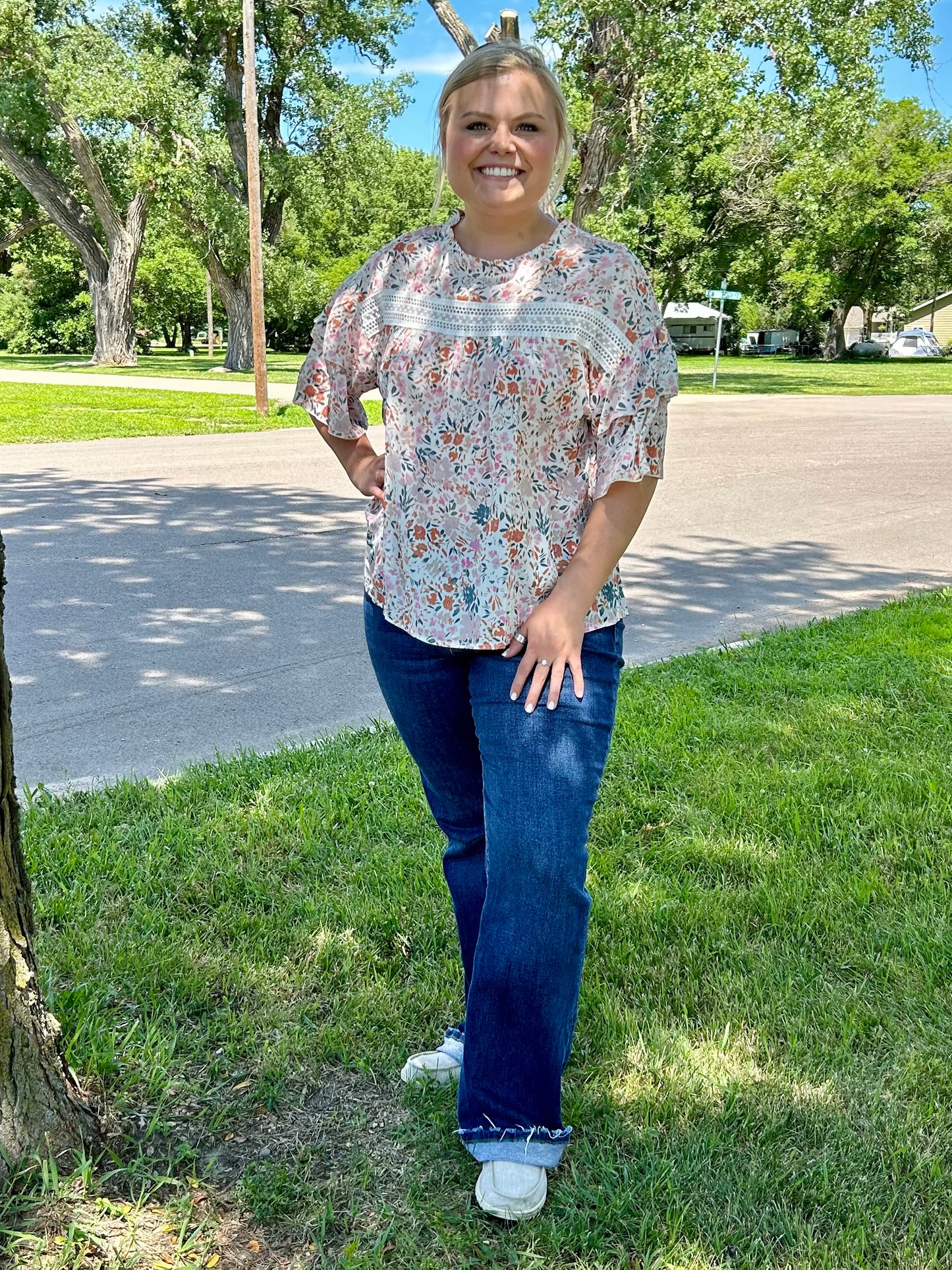 Santos Floral Print Blouse