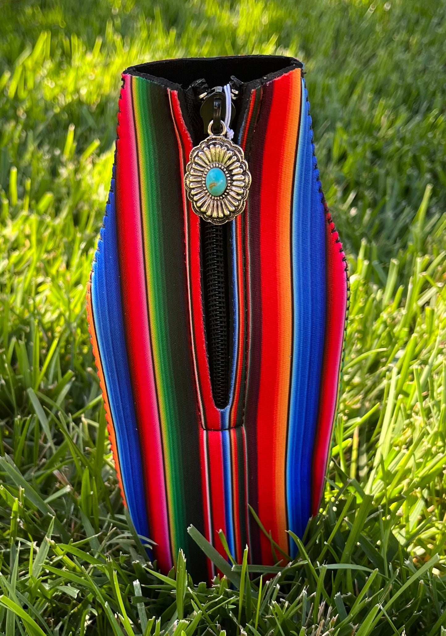 Serape Zip-Up Bottle Koozie