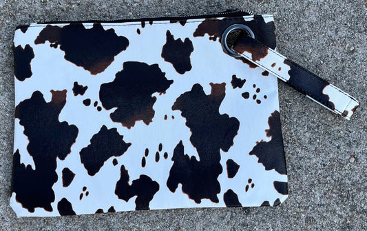 Brown and Cream Cow Print Handbag