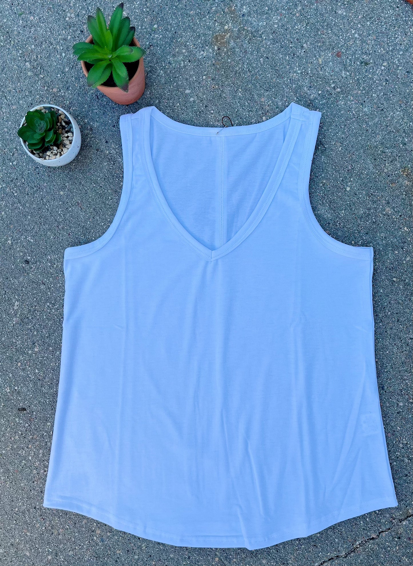 V-Neck Sleeveless Top