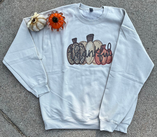 Thankful Pumpkin Crew Neck