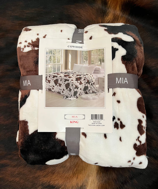 Mia Cowhide Blanket