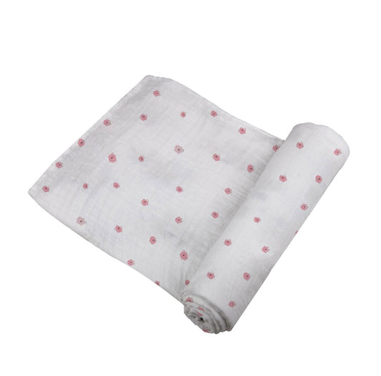 Pink Flower Swaddle