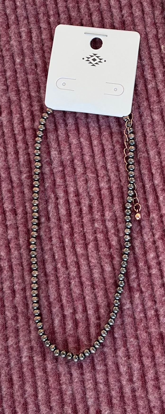 Navajo Pearl Bead Chocker Necklace