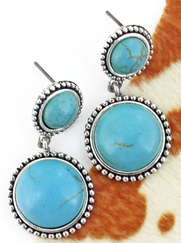 Turquoise Omaha Earrings