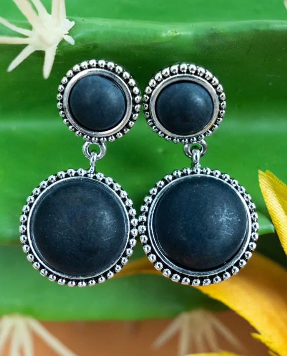 Black Omaha Earrings