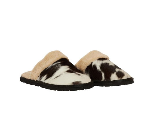 Cowhide Snug Scuff Slipper