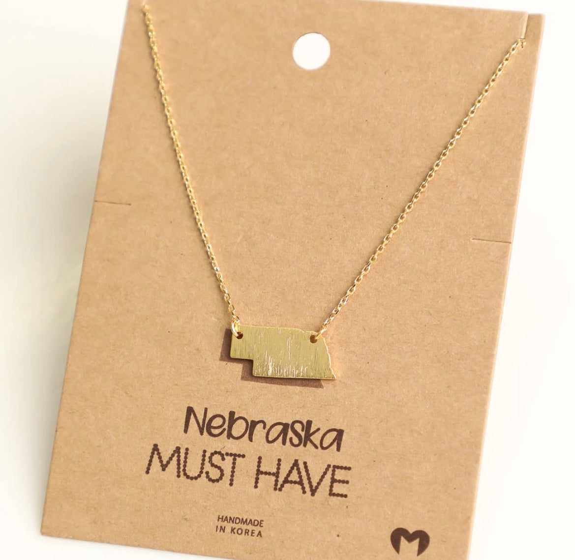 Nebraska State Necklace